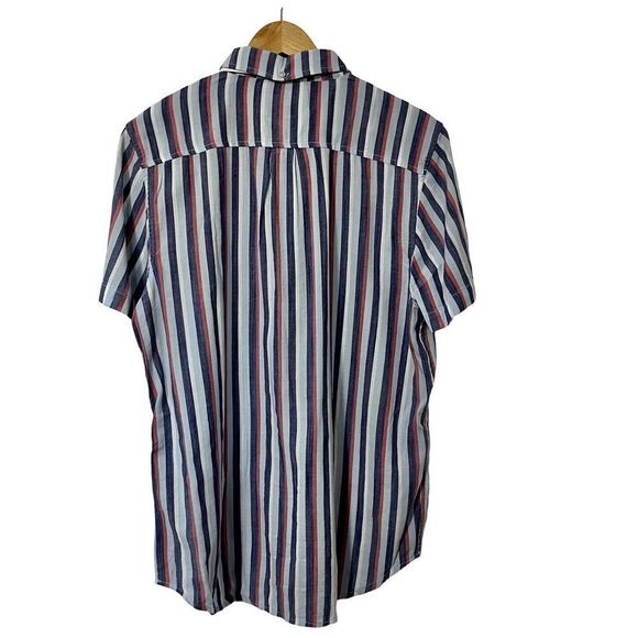 Chubbies The Classy Slub Poplin Friday Button Shirt Size M Striped Resort Vacay - Picture 2 of 7